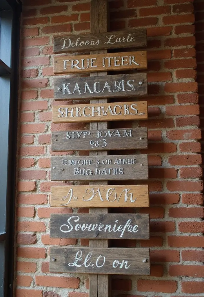 25 Brick Wedding Venue Decor Ideas With Industrial Chic Style 34 25 Brick Wedding Venue Decor Ideas With Industrial Chic Style - 12. Vintage Signage