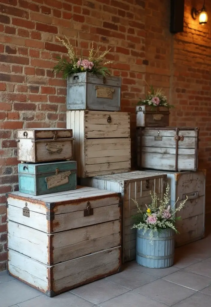 25 Brick Wedding Venue Decor Ideas With Industrial Chic Style 41 25 Brick Wedding Venue Decor Ideas With Industrial Chic Style - 13. Distressed Accents