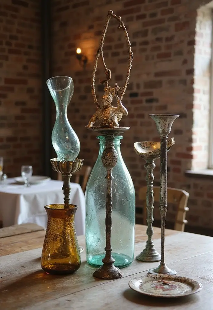25 Brick Wedding Venue Decor Ideas With Industrial Chic Style 72 25 Brick Wedding Venue Decor Ideas With Industrial Chic Style - 18. Artistic Table Arrangements