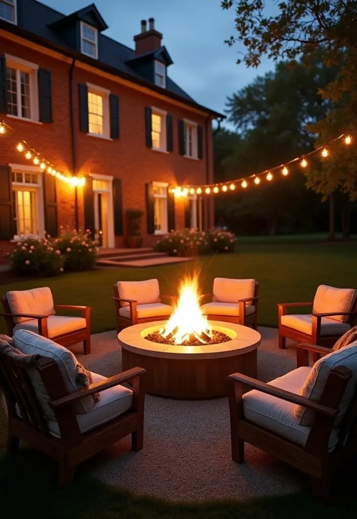 25 Brick Wedding Venue Decor Ideas With Industrial Chic Style 82 25 Brick Wedding Venue Decor Ideas With Industrial Chic Style - 22. Cozy Fire Pit Area