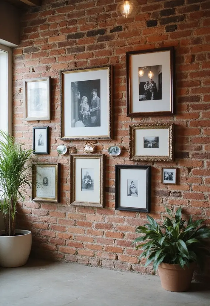 25 Brick Wedding Venue Decor Ideas With Industrial Chic Style 90 25 Brick Wedding Venue Decor Ideas With Industrial Chic Style - 24. Artistic Wall Displays