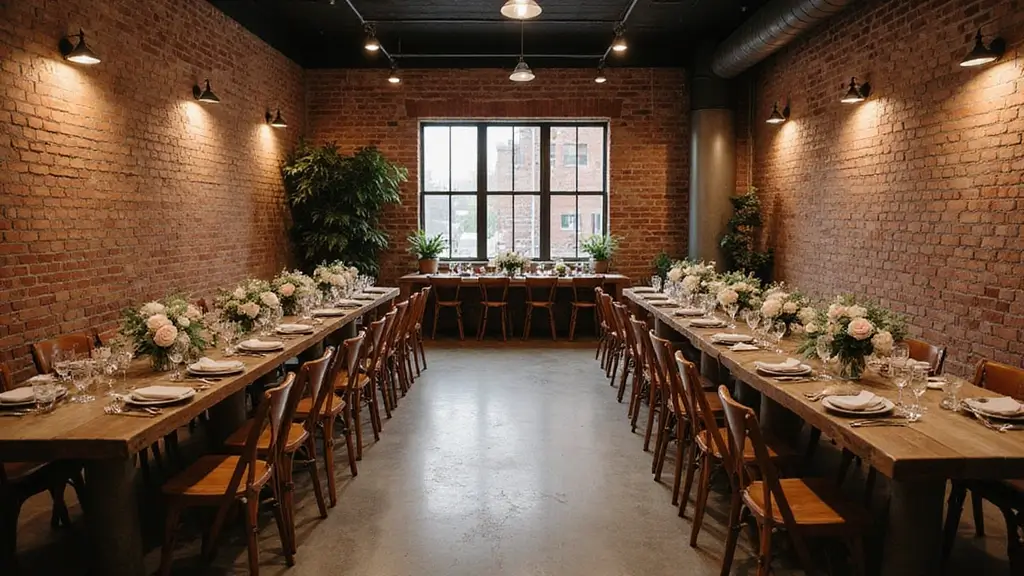 25 Brick Wedding Venue Decor Ideas With Industrial Chic Style