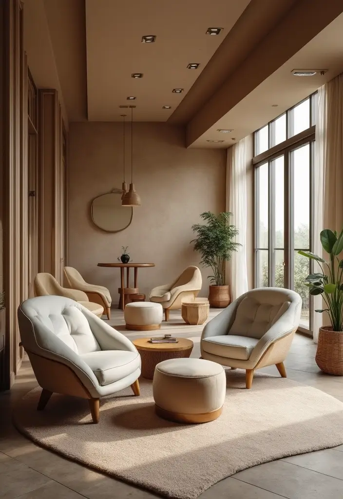 25 Industrial Hair Salon Decor Ideas With Edgy Appeal - 18. Multi-Purpose Seating