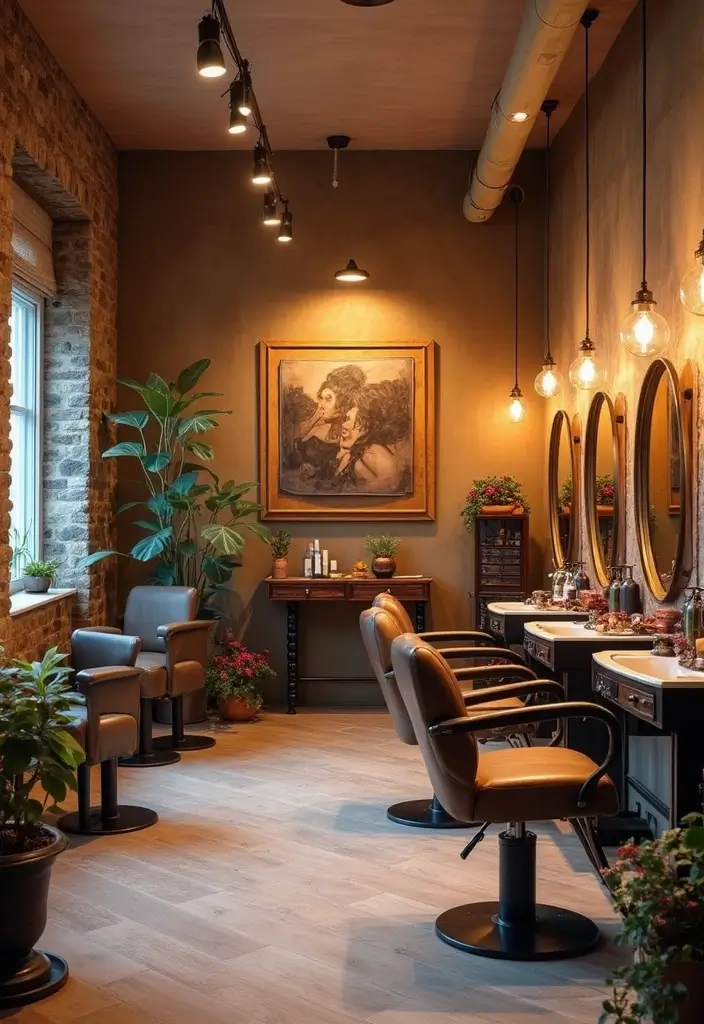 25 Industrial Hair Salon Decor Ideas With Edgy Appeal - 23. Themed Styling Rooms