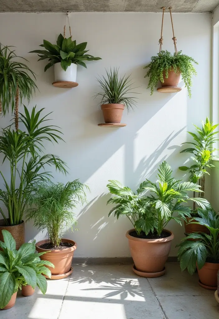 25 Industrial Hair Salon Decor Ideas With Edgy Appeal - 9. A Touch of Green