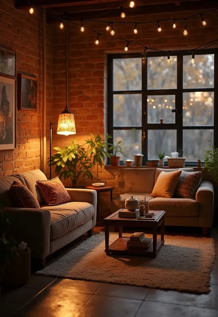 25 Industrial Living Room Decor Ideas For Loft Aesthetic Homes 33 25 Industrial Living Room Decor Ideas For Loft Aesthetic Homes - 19. Soft Lighting Options
