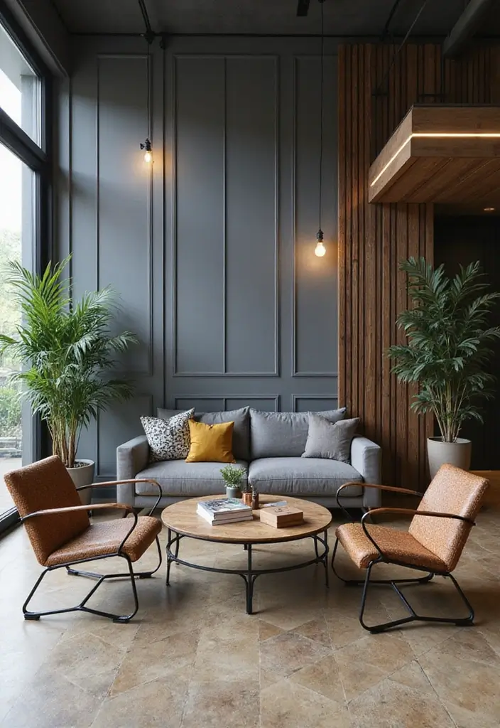 25 Industrial Living Room Decor Ideas For Loft Aesthetic Homes 2 25 Industrial Living Room Decor Ideas For Loft Aesthetic Homes - 2. Metal Furniture