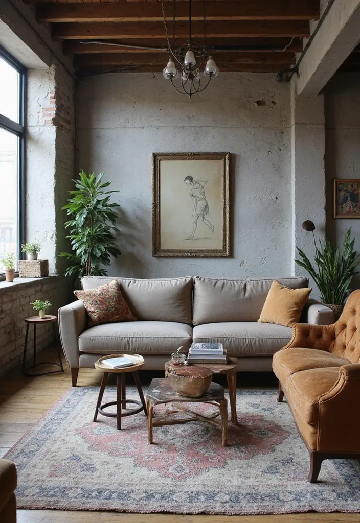 25 Industrial Living Room Decor Ideas For Loft Aesthetic Homes 45 25 Industrial Living Room Decor Ideas For Loft Aesthetic Homes - 25. Mix and Match Styles