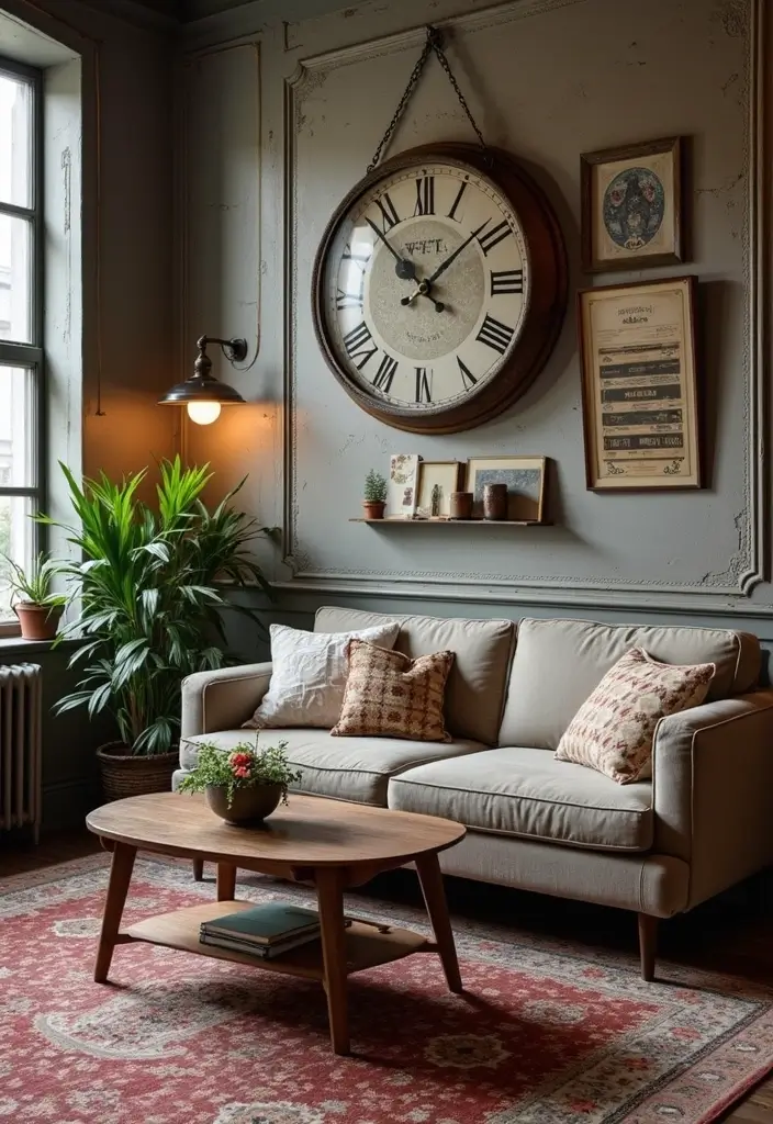 25 Industrial Living Room Decor Ideas For Loft Aesthetic Homes 4 25 Industrial Living Room Decor Ideas For Loft Aesthetic Homes - 4. Vintage Decor