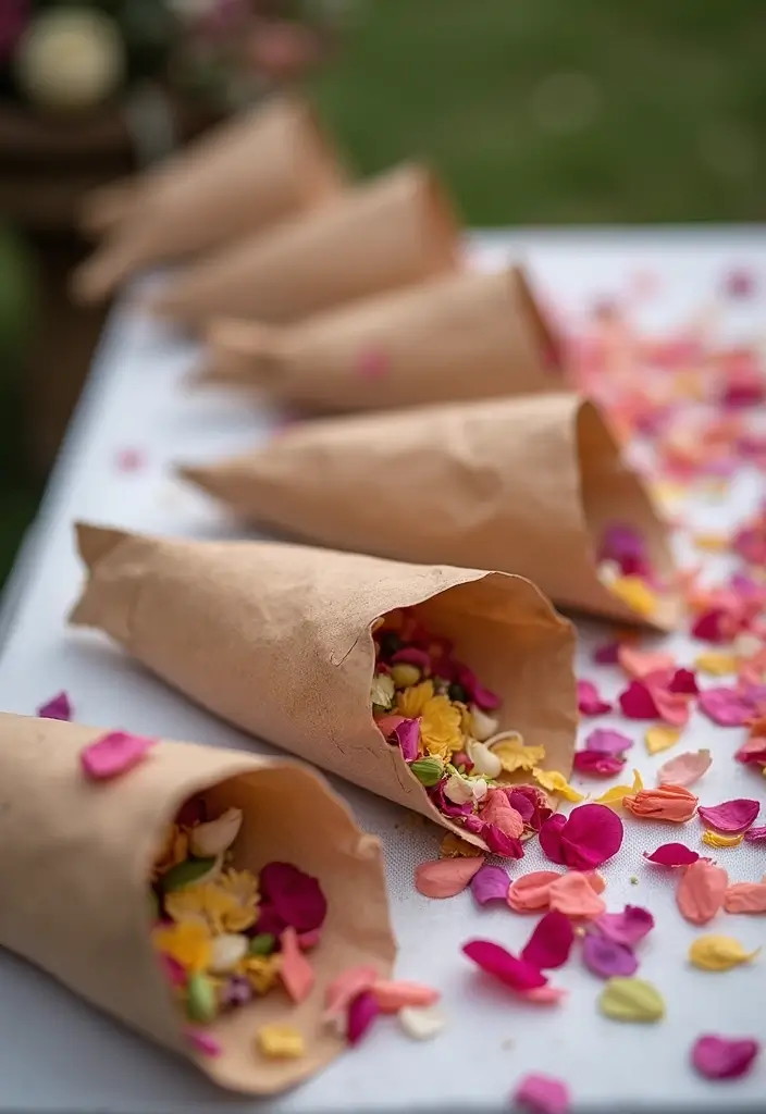 25 Modern Industrial Wedding Decor Ideas For Stylish Ceremonies - 18. Eco-Friendly Confetti
