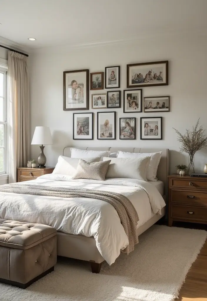 25 Pottery Barn Inspired Master Bedroom Decor Ideas 65 25 Pottery Barn Inspired Master Bedroom Decor Ideas - 15. Personal Touches with Photos