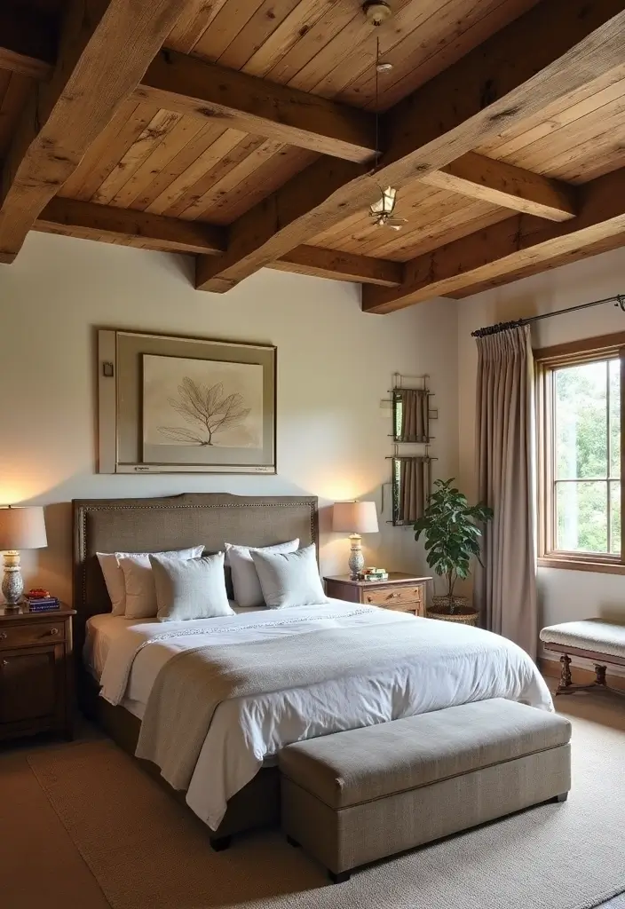 25 Pottery Barn Inspired Master Bedroom Decor Ideas 82 25 Pottery Barn Inspired Master Bedroom Decor Ideas - 24. Rustic Ceiling Fixtures