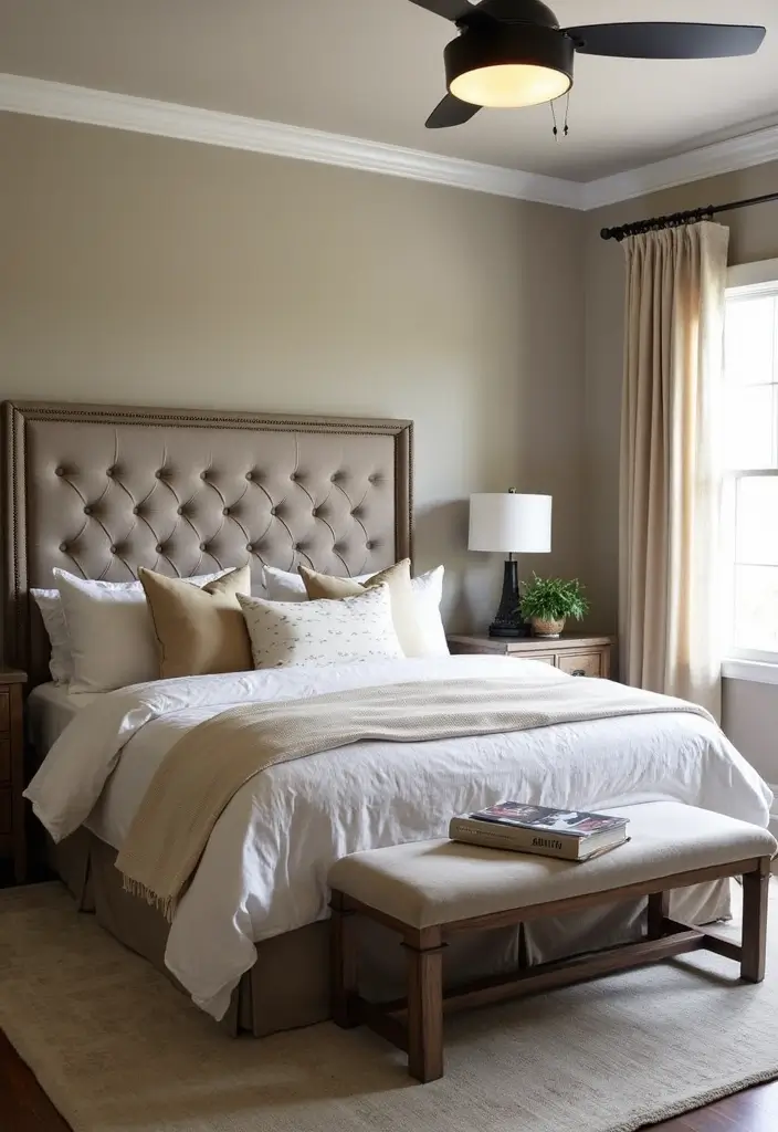 25 Pottery Barn Inspired Master Bedroom Decor Ideas 23 25 Pottery Barn Inspired Master Bedroom Decor Ideas - 5. Strong Statement Headboards