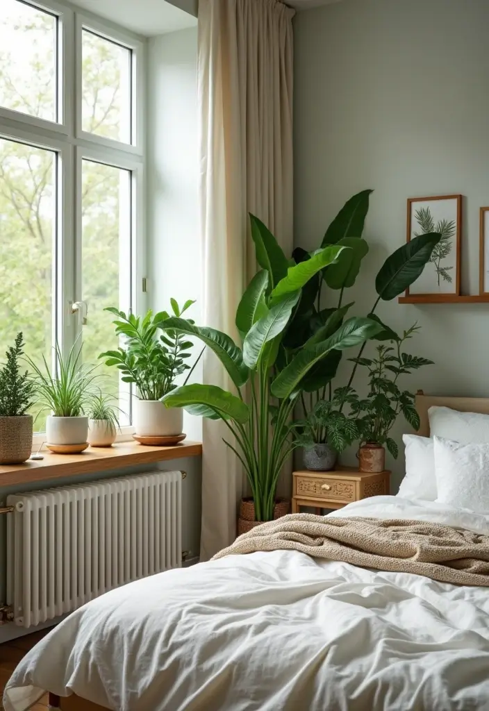 25 Pottery Barn Inspired Master Bedroom Decor Ideas 45 25 Pottery Barn Inspired Master Bedroom Decor Ideas - 9. Indoor Plants for Freshness