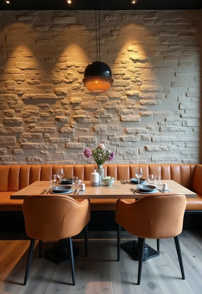 25 Stone Wall Decor Ideas To Add Texture And Warmth 68 25 Stone Wall Decor Ideas To Add Texture And Warmth - 16. Stone Wall Focal Point in Dining Areas