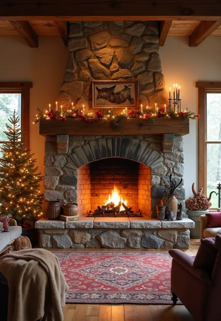 25 Stone Wall Decor Ideas To Add Texture And Warmth 15 25 Stone Wall Decor Ideas To Add Texture And Warmth - 3. Rustic Stone Fireplaces