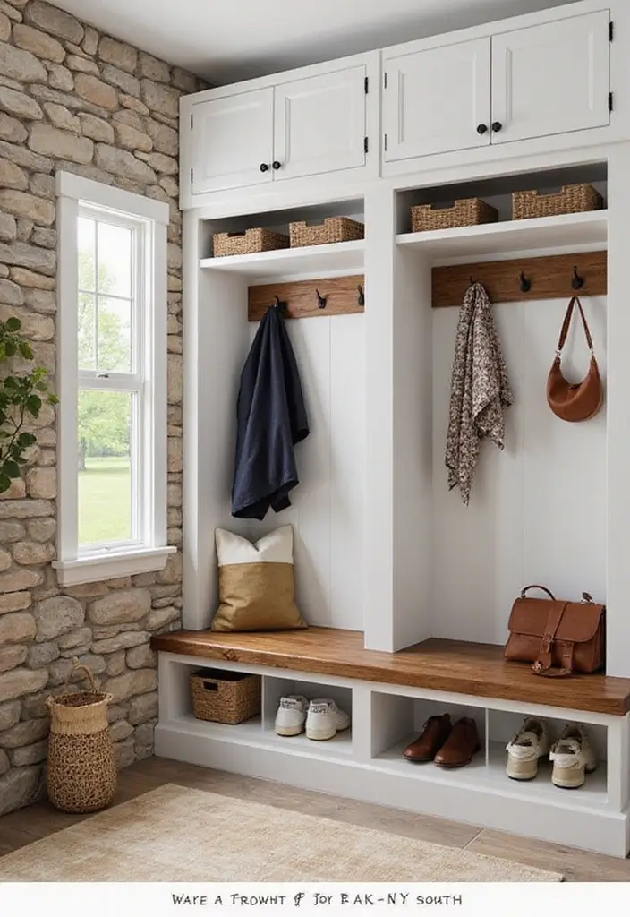 25 Stone Wall Decor Ideas To Add Texture And Warmth 39 25 Stone Wall Decor Ideas To Add Texture And Warmth - 9. Stone Wall in a Mudroom