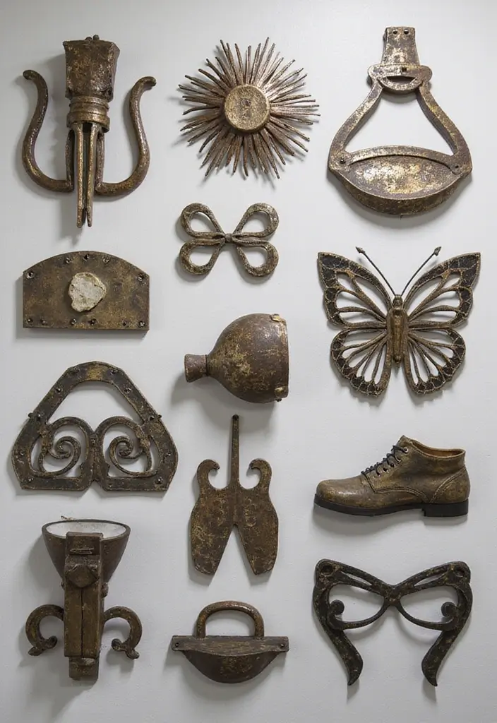 25 Wall Art Ideas For Industrial Decor Lovers 18 25 Wall Art Ideas For Industrial Decor Lovers - 10. Modular Metal Art Systems