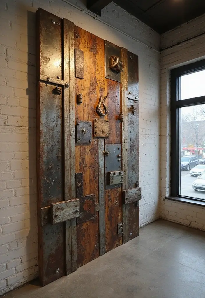 25 Wall Art Ideas For Industrial Decor Lovers 38 25 Wall Art Ideas For Industrial Decor Lovers - 14. Mixed Media Metal Art