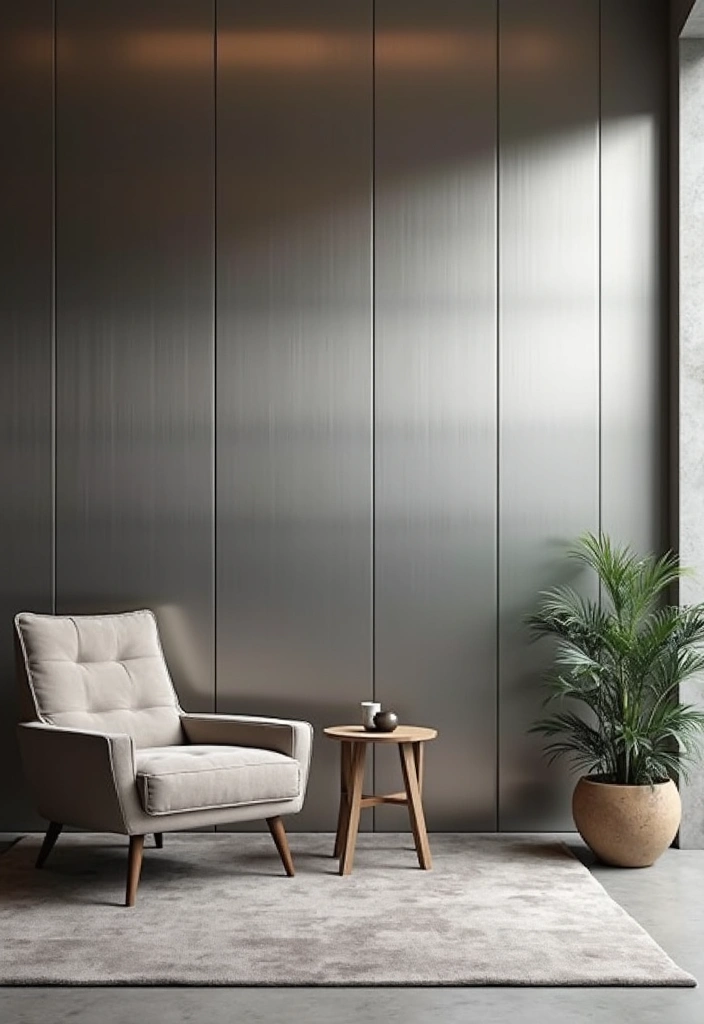 25 Wall Art Ideas For Industrial Decor Lovers 12 25 Wall Art Ideas For Industrial Decor Lovers - 4. Metal Wall Panels
