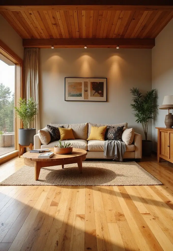 26 Bamboo Flooring Living Room Decor Ideas For Natural Warmth 36 26 Bamboo Flooring Living Room Decor Ideas For Natural Warmth - 18. Natural Wood Accents