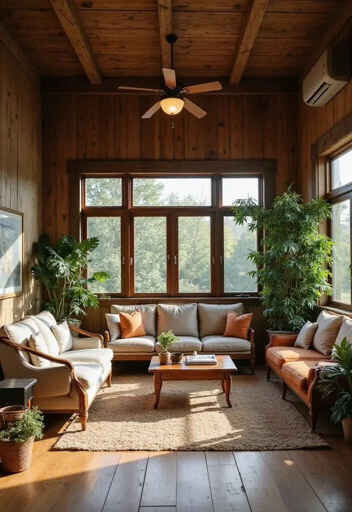 26 Bamboo Flooring Living Room Decor Ideas For Natural Warmth 2 26 Bamboo Flooring Living Room Decor Ideas For Natural Warmth - 2. Rustic Charm with Reclaimed Wood