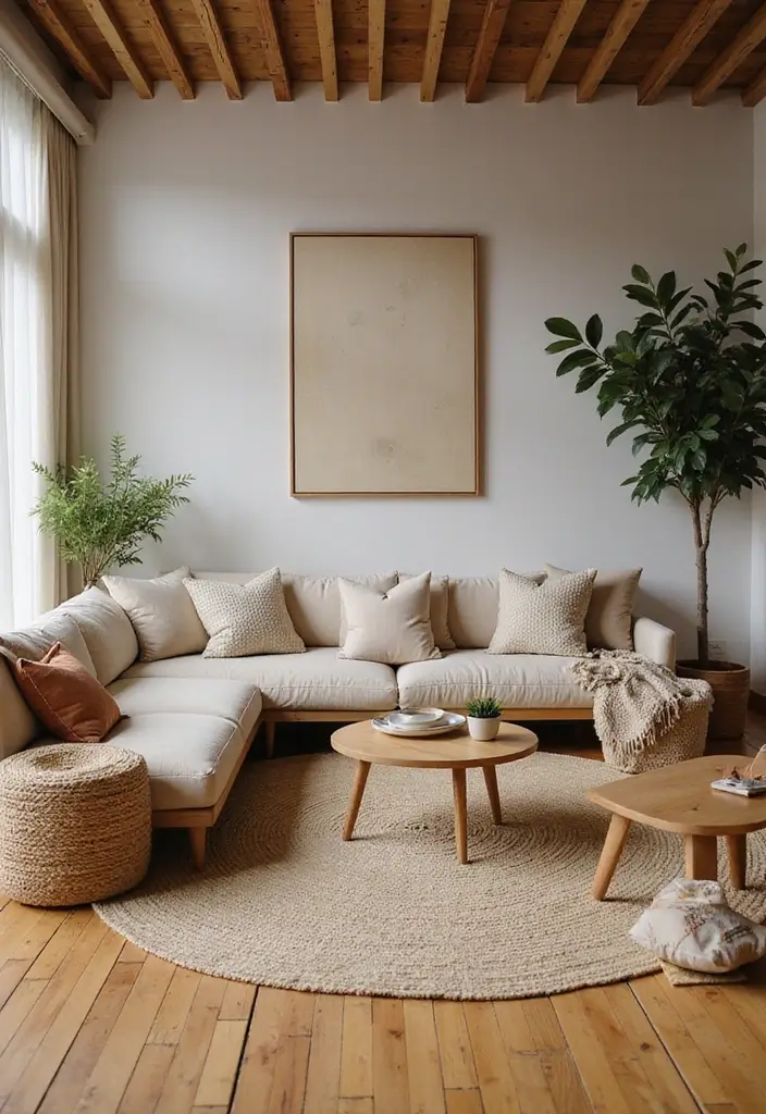 26 Bamboo Flooring Living Room Decor Ideas For Natural Warmth 18 26 Bamboo Flooring Living Room Decor Ideas For Natural Warmth - 6. Textured Layers