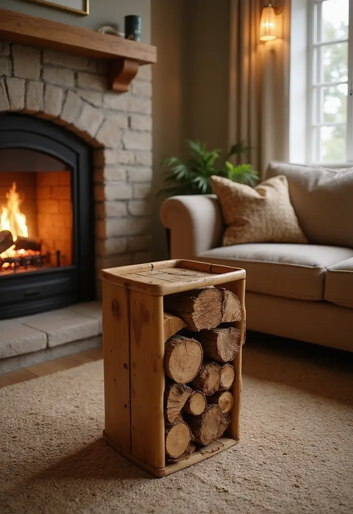 26 Bamboo Plant Decor Ideas To Bring Nature Indoors - 13. Bamboo Firewood Holder