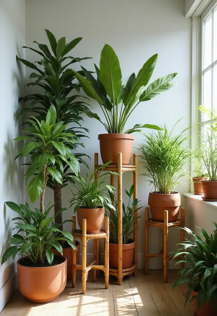 26 Bamboo Plant Decor Ideas To Bring Nature Indoors - 14. Bamboo Plant Stands