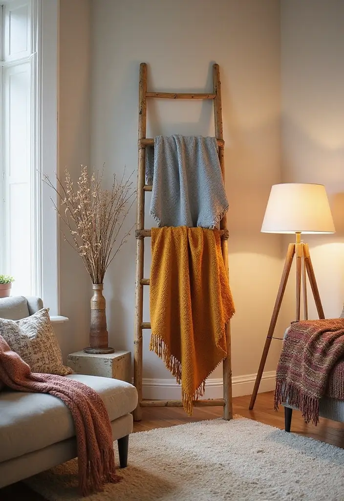 26 Bamboo Plant Decor Ideas To Bring Nature Indoors - 21. Bamboo Ladder Decor