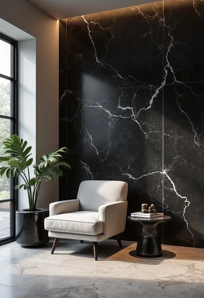 26 Black Marble Floor Decor Ideas For Luxury Spaces 158 26 Black Marble Floor Decor Ideas For Luxury Spaces - 26. Black Marble Accent Pieces Throughout the Home