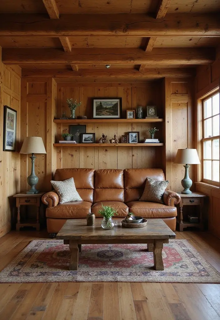 26 Brown Leather Recliner Living Room Decor Ideas You’ll Love 57 26 Brown Leather Recliner Living Room Decor Ideas You’ll Love - 23. Warm Wood Accents