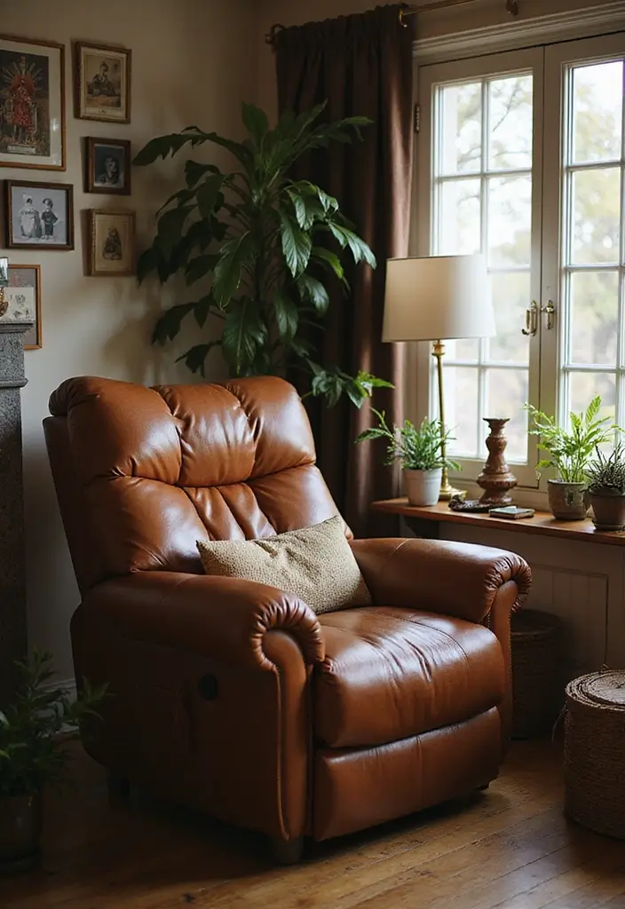 26 Brown Leather Recliner Living Room Decor Ideas You’ll Love 64 26 Brown Leather Recliner Living Room Decor Ideas You’ll Love - 24. Personal Touches
