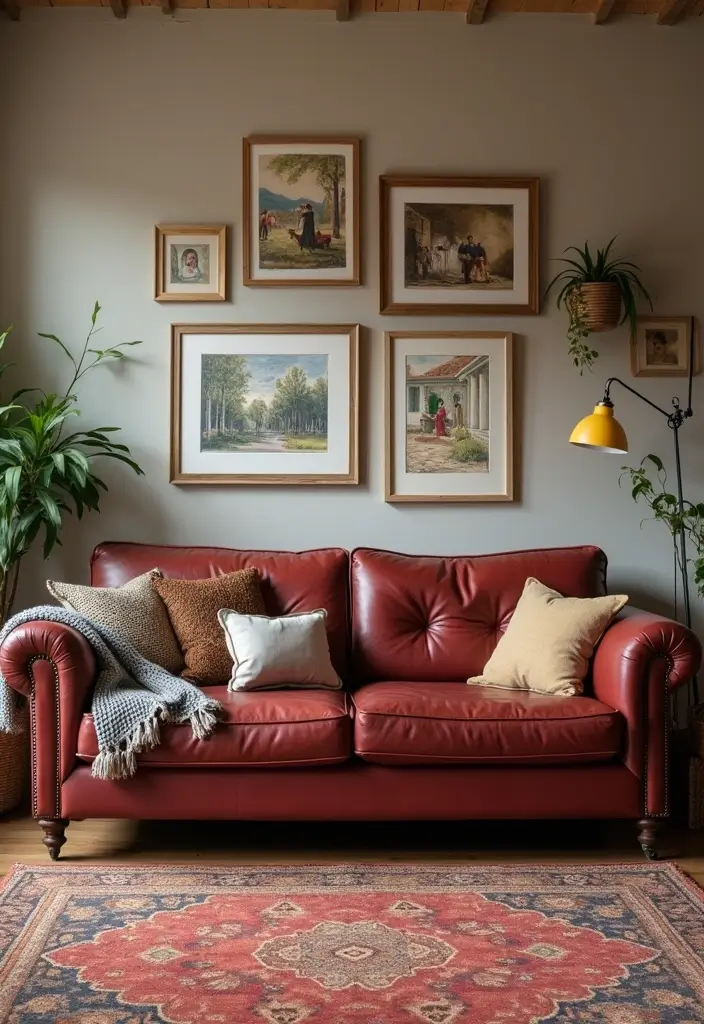 26 Burgundy Leather Couch Living Room Decor Ideas To Copy 68 26 Burgundy Leather Couch Living Room Decor Ideas To Copy - 16. Personal Touches