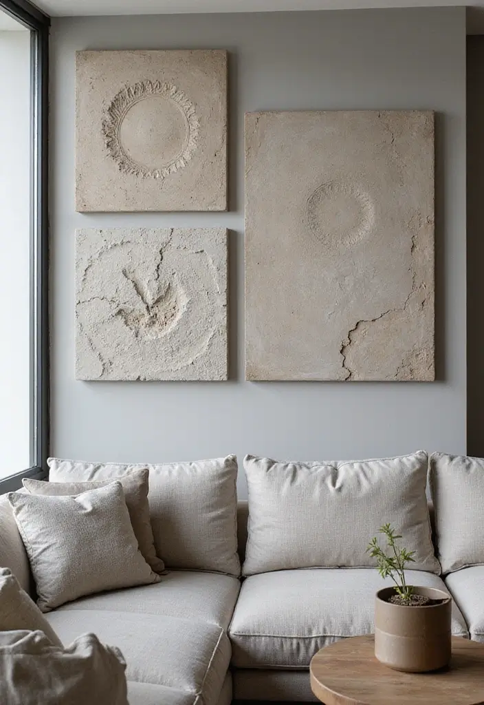 26 Concrete Wall Decor Ideas For Modern Industrial Homes 1 26 Concrete Wall Decor Ideas For Modern Industrial Homes - 1. Concrete Wall Art Panels