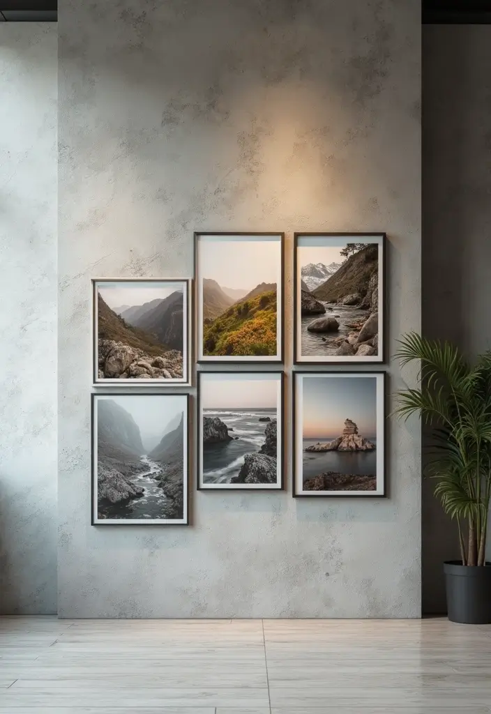 26 Concrete Wall Decor Ideas For Modern Industrial Homes 21 26 Concrete Wall Decor Ideas For Modern Industrial Homes - 11. Concrete Photo Display