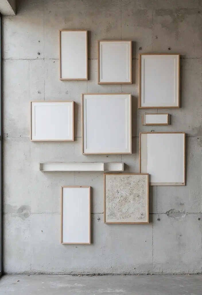 26 Concrete Wall Decor Ideas For Modern Industrial Homes 27 26 Concrete Wall Decor Ideas For Modern Industrial Homes - 15. Concrete Wall Frames