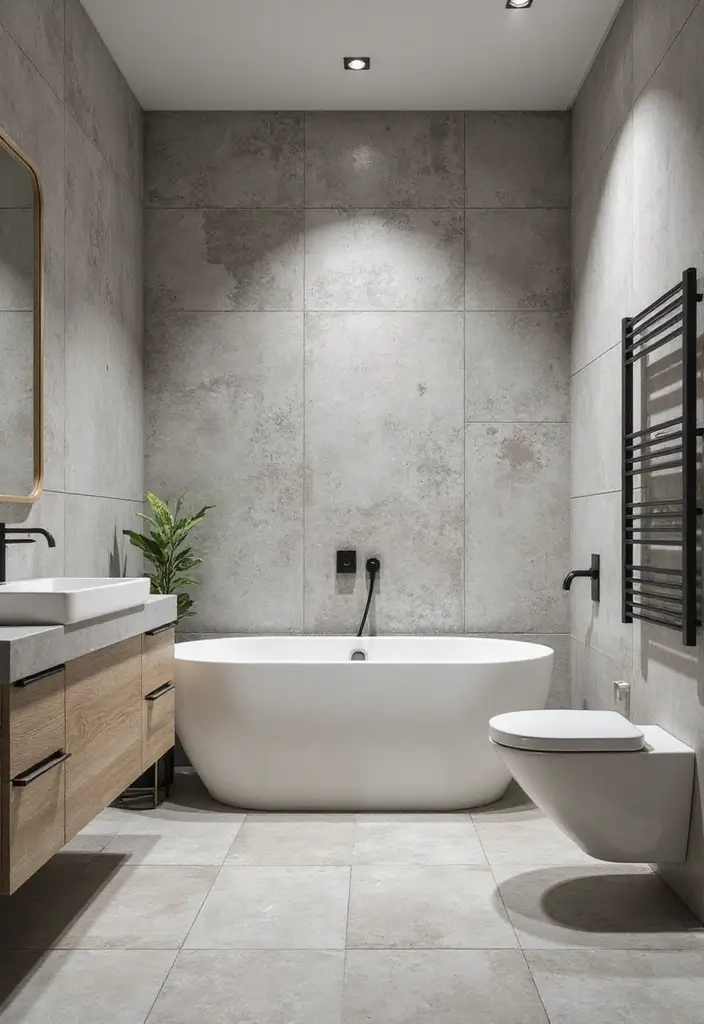 26 Concrete Wall Decor Ideas For Modern Industrial Homes 14 26 Concrete Wall Decor Ideas For Modern Industrial Homes - 8. Concrete Wall Tiling