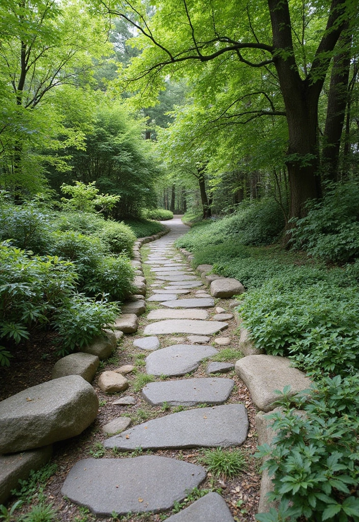 26 DIY Stone Craft Ideas For Rustic Home Decor Lovers 1 26 DIY Stone Craft Ideas For Rustic Home Decor Lovers - 1. Stone Garden Pathway