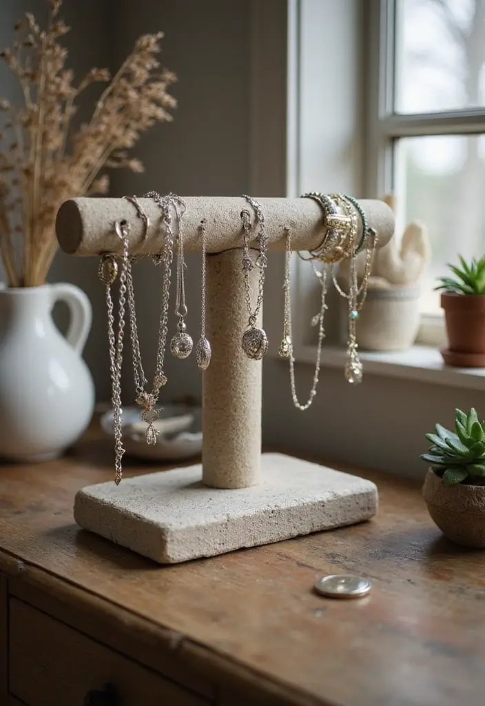 26 DIY Stone Craft Ideas For Rustic Home Decor Lovers 37 26 DIY Stone Craft Ideas For Rustic Home Decor Lovers - 13. Stone Jewelry Holder
