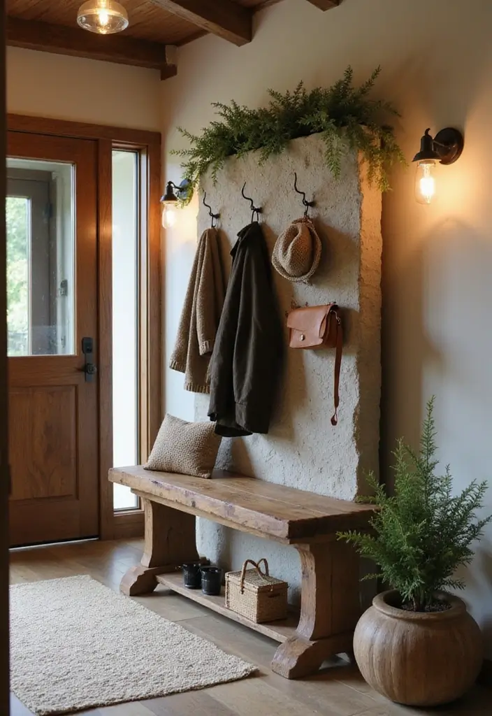 26 DIY Stone Craft Ideas For Rustic Home Decor Lovers 52 26 DIY Stone Craft Ideas For Rustic Home Decor Lovers - 16. Stone Coatrack