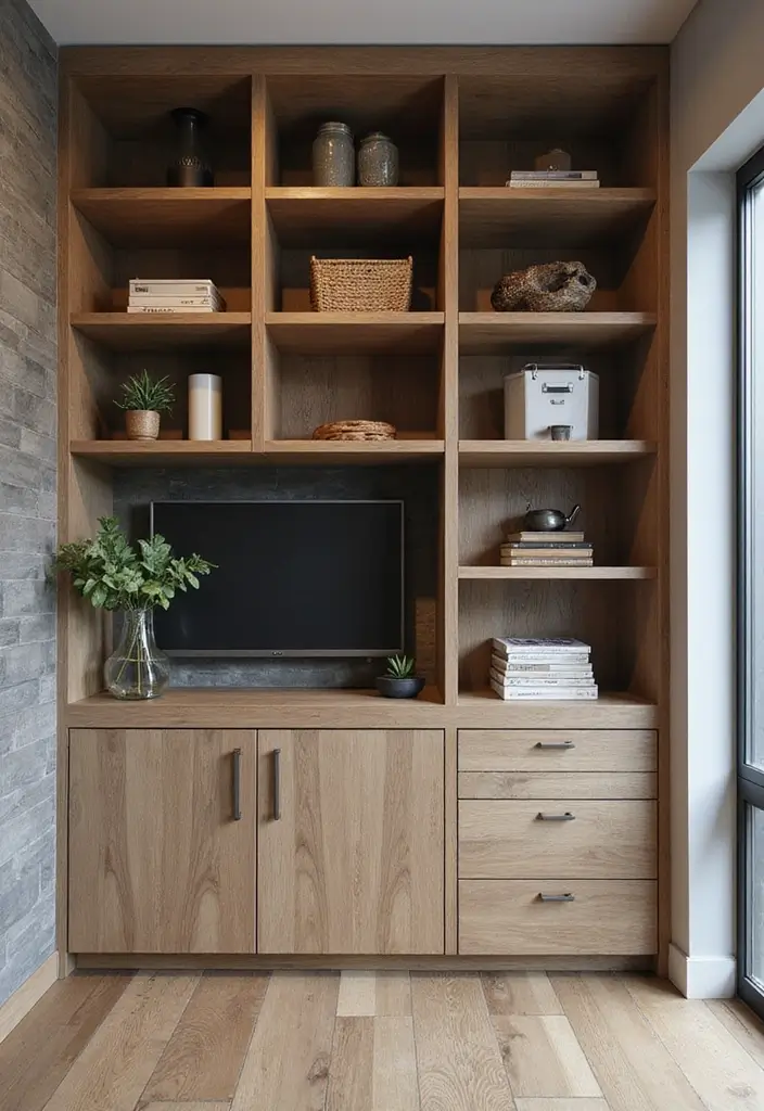 26 Industrial Apartment Decor Ideas For Small Urban Homes 38 26 Industrial Apartment Decor Ideas For Small Urban Homes - 14. Custom Built-Ins