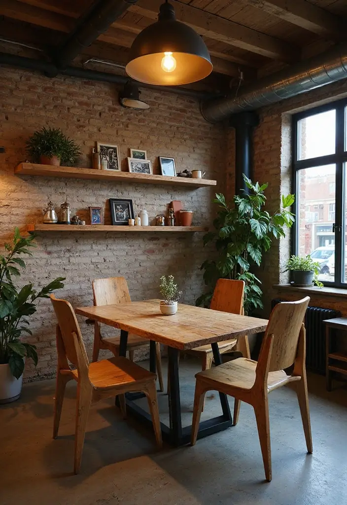 26 Industrial Apartment Decor Ideas For Small Urban Homes 3 26 Industrial Apartment Decor Ideas For Small Urban Homes - 3. Reclaimed Wood Furniture