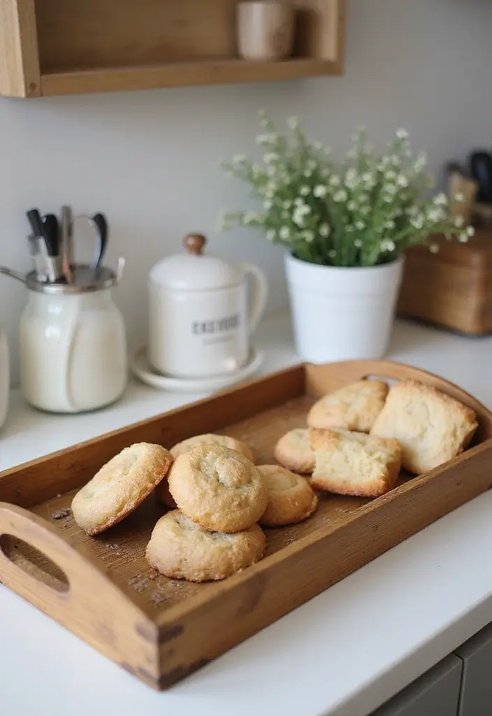 26 Vintage Bamboo Tray Decor Ideas For Classic Homes - 25. Vintage Bamboo Tray for Baking Essentials