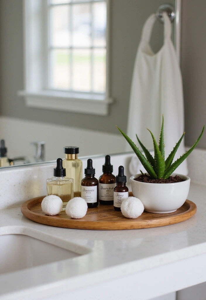 26 Vintage Bamboo Tray Decor Ideas For Classic Homes - 4. Vintage Bamboo Trays in the Bathroom