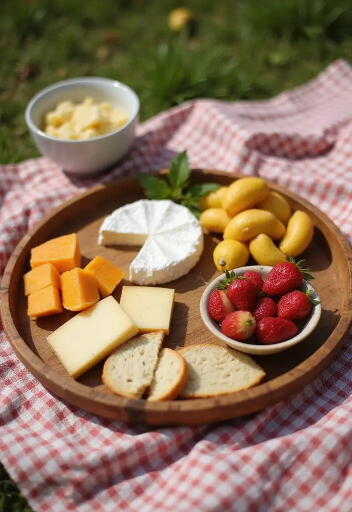 26 Vintage Bamboo Tray Decor Ideas For Classic Homes - 5. A Picnic-Inspired Tablescape