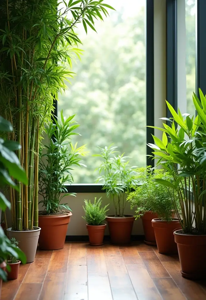27 Bamboo Plant Indoor Decor Ideas For Fresh Energy 36 27 Bamboo Plant Indoor Decor Ideas For Fresh Energy - 14. Bamboo and Other Plants