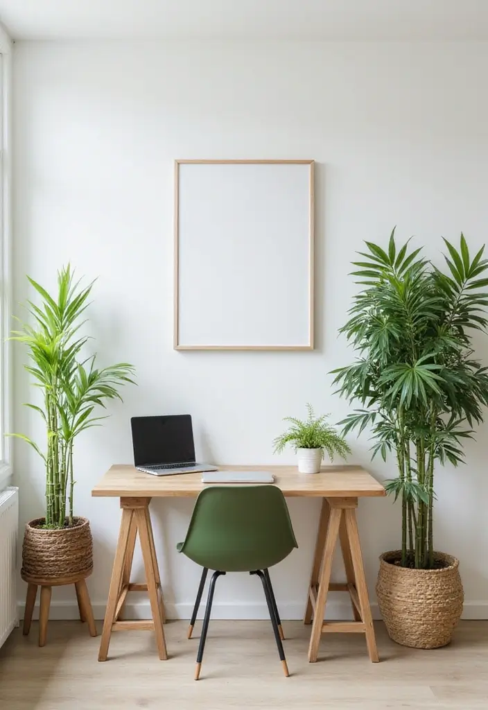 27 Bamboo Plant Indoor Decor Ideas For Fresh Energy 40 27 Bamboo Plant Indoor Decor Ideas For Fresh Energy - 18. Bamboo in Home Office