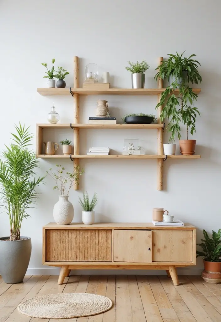 27 Bamboo Plant Indoor Decor Ideas For Fresh Energy 6 27 Bamboo Plant Indoor Decor Ideas For Fresh Energy - 2. Bamboo Shelf Displays