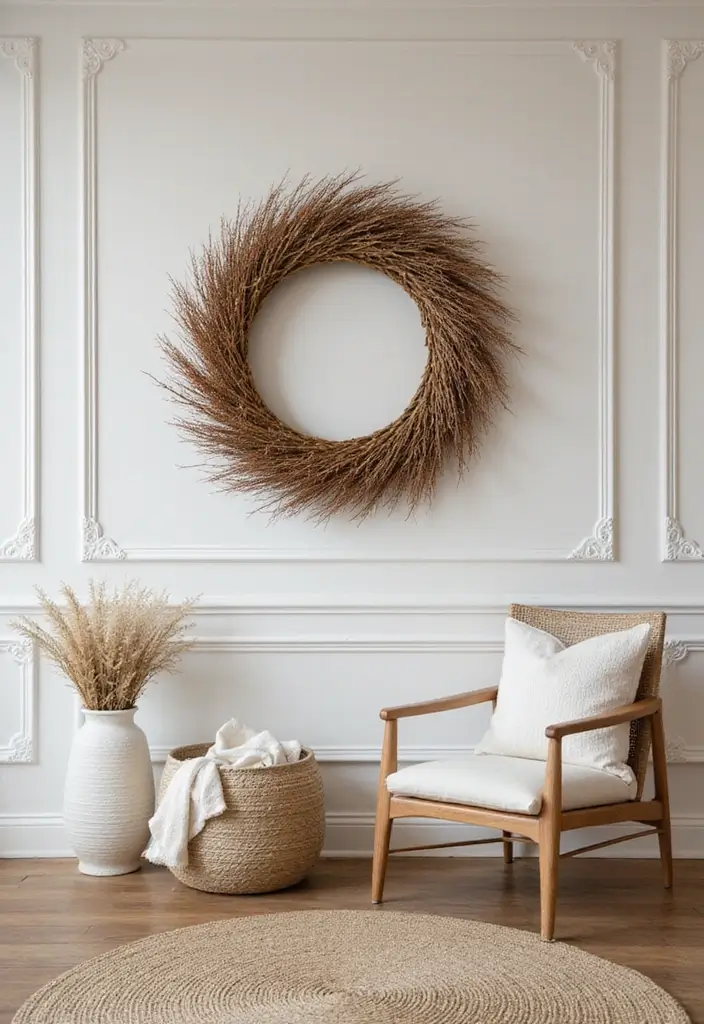 27 Bamboo Wall Decor Ideas For Calming Interiors - 23. Bamboo Wreaths